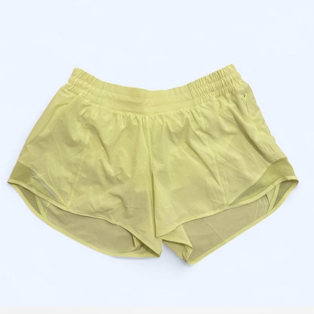 Lululemon Athletica Light Yellow Athletic Shorts